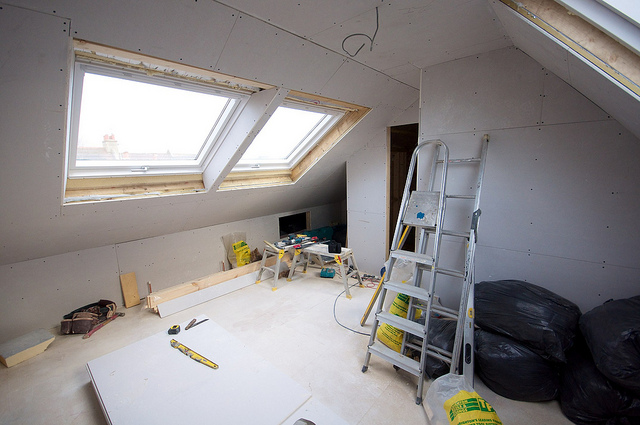 Loft conversion in progress