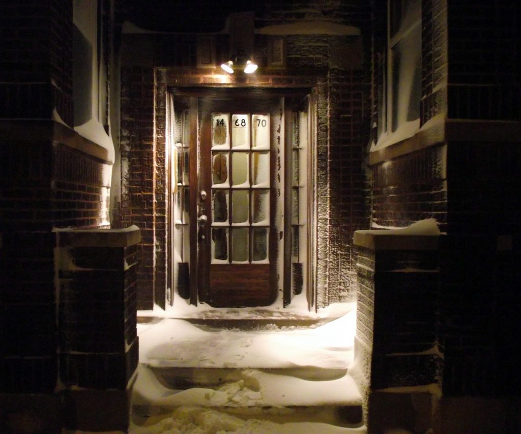 Door in snow