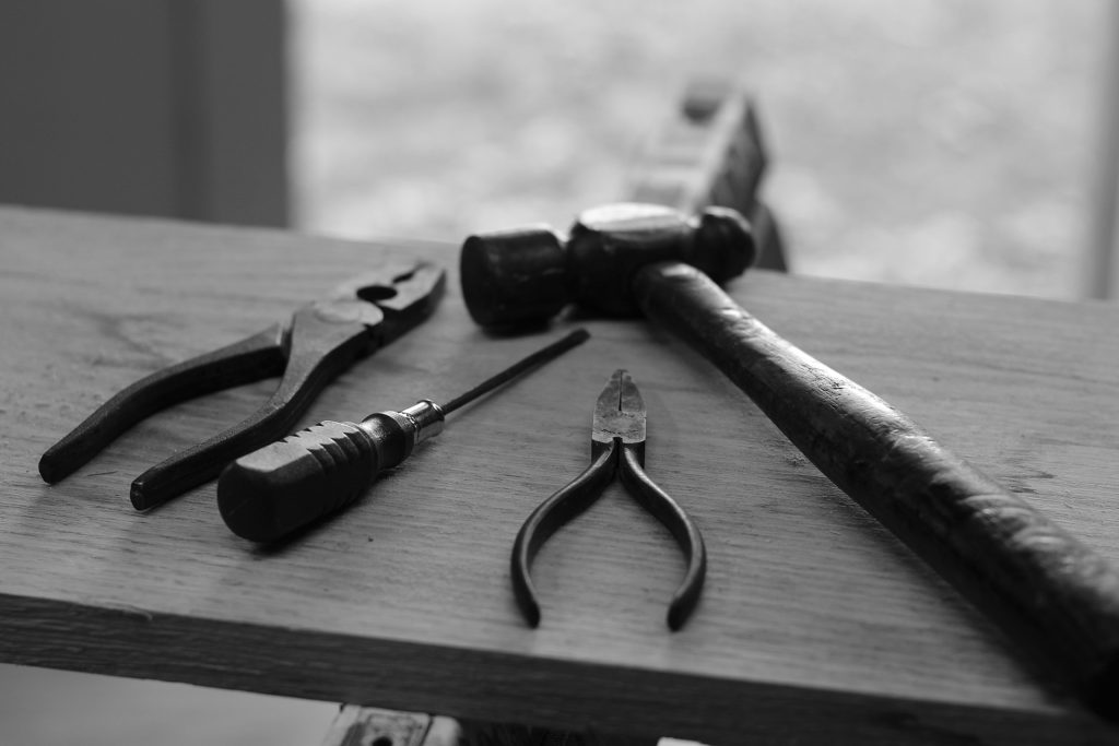 Tools on a board