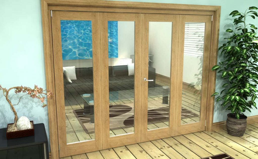 Oak internal bifold doors