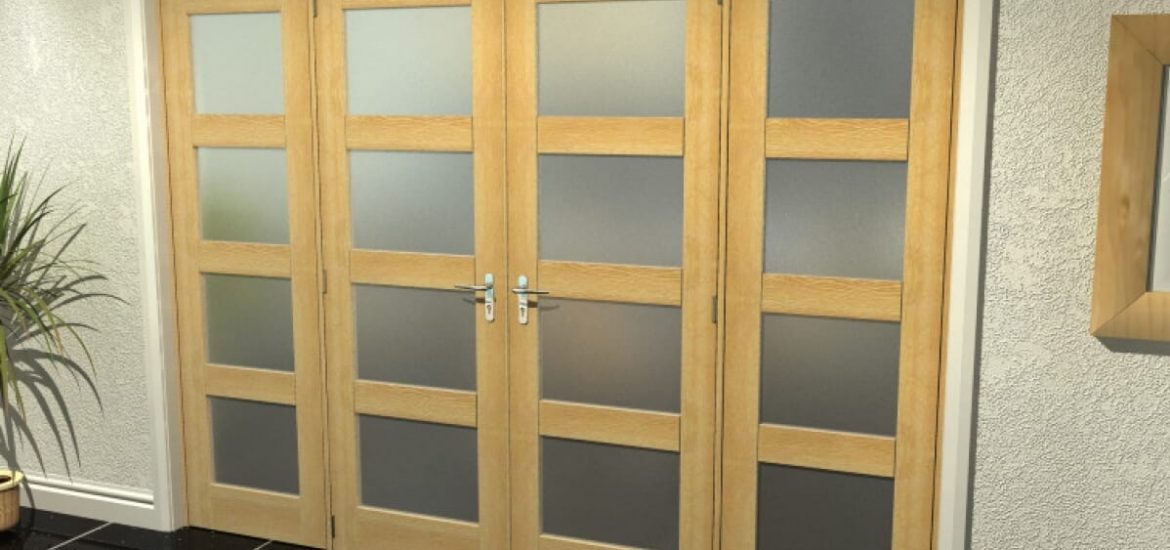 Shaker-style internal French doors