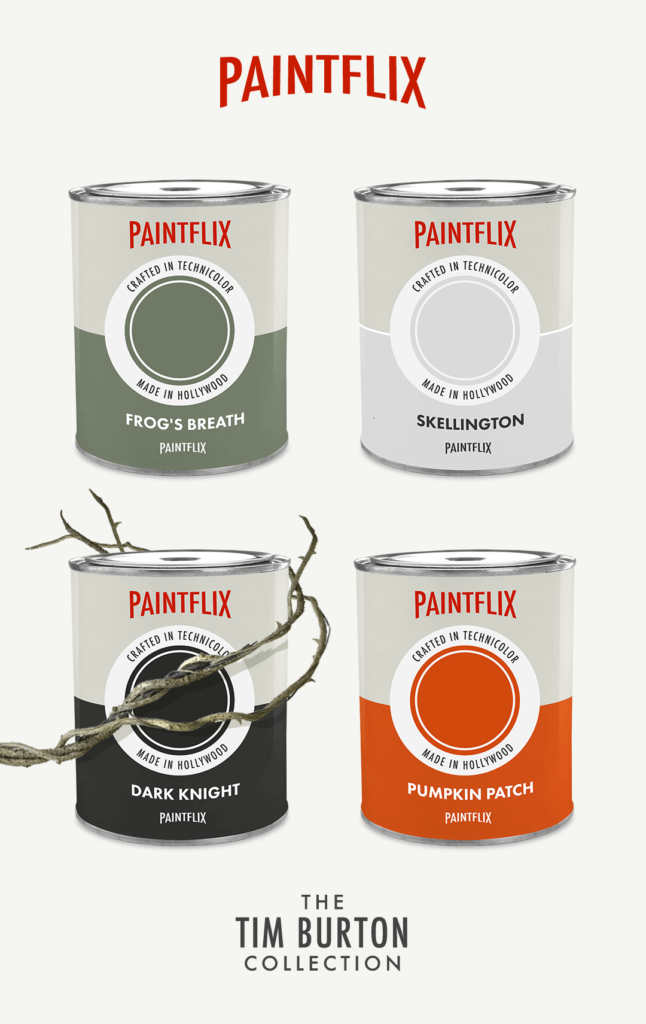 Tim Burton-inspired paint colours