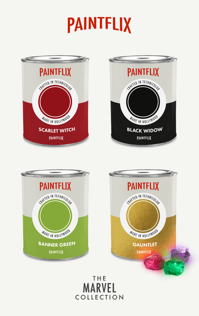 Marvel Universe-inspired paint colours