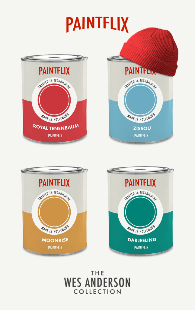 Wes Anderson Inspired Paint Colours