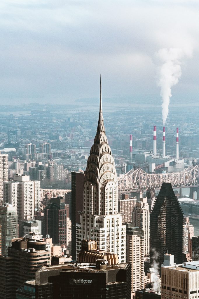 Chrysler Building in New York is an example of 1930s design.