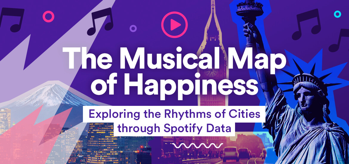 The Musical Map of Happiness: Exploring the Rhythms of Cities through Spotify Data